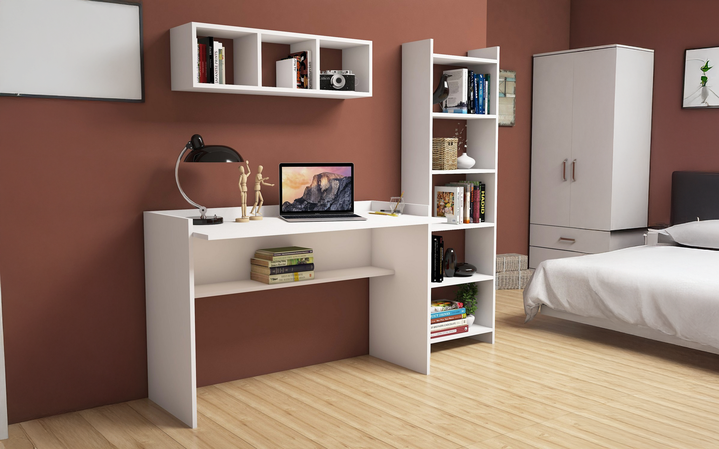 Set pentru birou Hera, alb  1